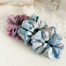 3入組女士鬆緊帶，大碼鬆繩結，繩鬆緊帶夾，可愛的鬆緊帶髮帶和馬尾控制器，彈性鬆緊帶不傷髮，髮圈橡皮筋，髮飾禮物給女性和少女使用 - 彩色 - 查看 2