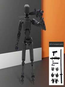 3D Printed Lucky 13 Jointed Doll, Multi-Colored And Adjustable - Multicolor - View 6