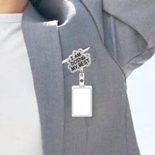 1入組閃光“我在盡力而為”可伸縮徽章卷軸，亞克力名牌掛繩，適用於護士、醫生、志願者、員工 - 彩色 - 查看 4