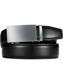 1pcs CHAOREN Ratchet Belts For Men - Mens Leather Belt 1 3/8" For Casual Dress - Micro Adjustable Belt Fit Valentine 's Day - 黑6 - 查看 5