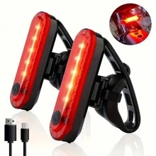 1pc Rechargeable Bike Tail Light, LED Light, 4 Lighting Modes - Great For Mountain Bikes, Road Bikes, Cycling, And Outdoor Adventures At Night