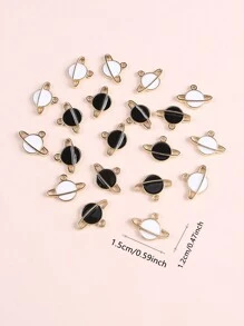 20pcs/Pack DIY Planet Shaped Alloy Pendant