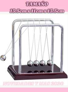 1 pieza Péndulo de newton cuna escritorio Juguete creativo casa Decoración regalo sala de  Artesanía energía balance Mediano - Marrón - Ver 1