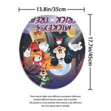 [授權] 1入組/4入組萬聖節浴室套裝，帶12個掛勾的防水布料浴簾，防滑浴室地墊、U形馬桶墊、廁所罩墊，浴室裝飾 - 彩色 - 查看 8