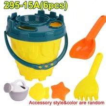 Toddler Beach Toy Set With Mesh Bag, Includes Shovel, Construction Vehicles, Animal & Dinosaur Molds, Ideal Outdoor Travel Toy Gift (Accessory Style And Color Random) - Multicolor - View 21