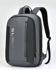 2024 新款时尚大容量多功能单肩背包，适合商务旅行、度假和旅行。轻巧多功能男女背包。 - 灰色 - 查看 3