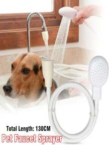 Multifunctional Faucet Shower Sprinkler Drain Filter Hose Sink Wash Head Shower Extender Bathroom Pet Bath Cleaning Supplies - White - View 8