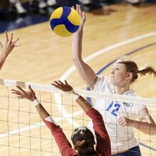 1 Volleyball Training Net (Excluding Poles), PE Single Wrapped Material, With Thickened Tarpaulin And Steel Wire, For Volleyball Training Use Trainer - Black - View 2