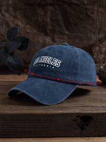 1pc Men's Outdoor Casual Fashionable Sun Protection Adjustable Baseball Cap, Truck Driver Hat, Suitable For Daily Wear - Navy Blue - View 4