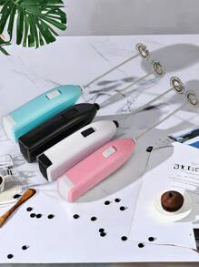 Electric Milk Frother Handheld Mixer - Mini Kitchen Stainless Steel Milk Frother Electric Frother Handheld Battery Operated Coffee Maker - Egg Whisk Milk Foamer For Coffee Mini Frother For Coffee - Multicolor - View 9