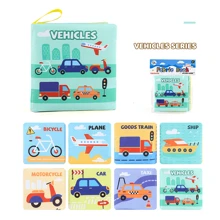 9 Stile von Stoffbüchern für Kleinkinder und Kleinkinder, Frühpädagogische Spielzeuge, Meerestiere, Palm Bücher, die nicht zerrissen werden können, mehrere kognitive Baby-Stoffbücher