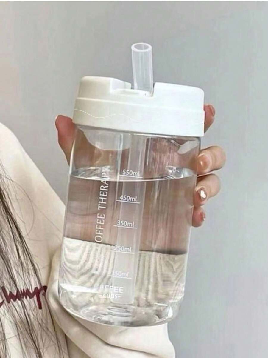 1pc Clear Water Bottle - Clear - View 1