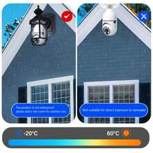 1080P無線安全攝像頭，無線燈泡攝像頭，室內外WIFI攝像頭，E27 AI智能PTZ IP攝像頭，SD/雲端存儲，網絡攝像頭，家庭監控，雙向語音，運動檢測警報推送夜視 - 白色 - 查看 7