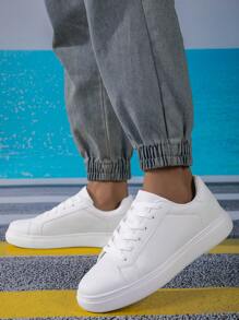 Couple's Sneakers, Men's And Women's White Casual Shoes, Spring/Summer New Style, Suitable For Students, Sports, Size 36-42, Non-Slip Work Shoes