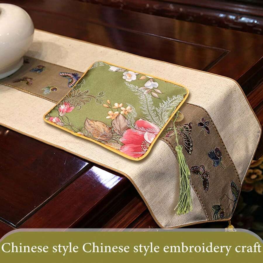 Luxury Chinese Silk Embroidery Wallet Bag Floral Printed Pouch For Coin, Ring And Towel Storage, Random Pattern - Multicolor - View 1