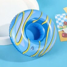 1pc Creative Inflatable Drink Holders, Floating Inflatable Cup Holders Beverage Coasters, Suitable For Pool Party Festival, Make Pool Parties Fun And Exciting With This Inflatable Drinks Holder!, Beach Essentials, Beach Accessories