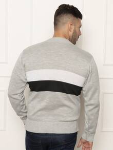 Men Sweaters - 淺灰色 - 查看 3