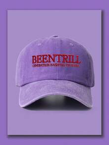 1入BEENRILL字母印花休閒棒球帽，帶彎邊，適用於春秋季戶外防曬帽，男女兼用，適合健行 - 彩色 - 查看 31