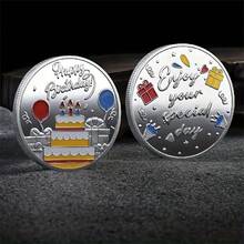 1 枚独特的生日快乐幸运硬币 - 生日庆祝纪念品 - 铁材质，适合送给朋友和家人的通用礼物 - 彩色 - 查看 6