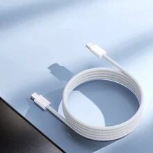 PD 60W 2m Double Type-C Braided Data Cable, Super Fast Charging Data Cable - Grey - View 6