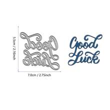 Corte de Metal DIY para Álbum de Recortes de Natal, Halloween, Aniversário, Decoração de Cartão 3D com Texto de Saudações 2024 Novo