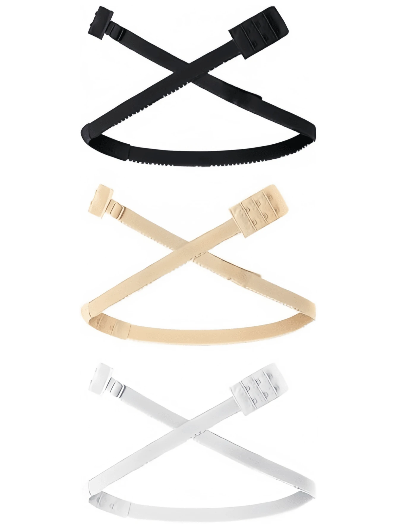 Low Back Bra Strap With Deep V Extension, Cross Back Straps For