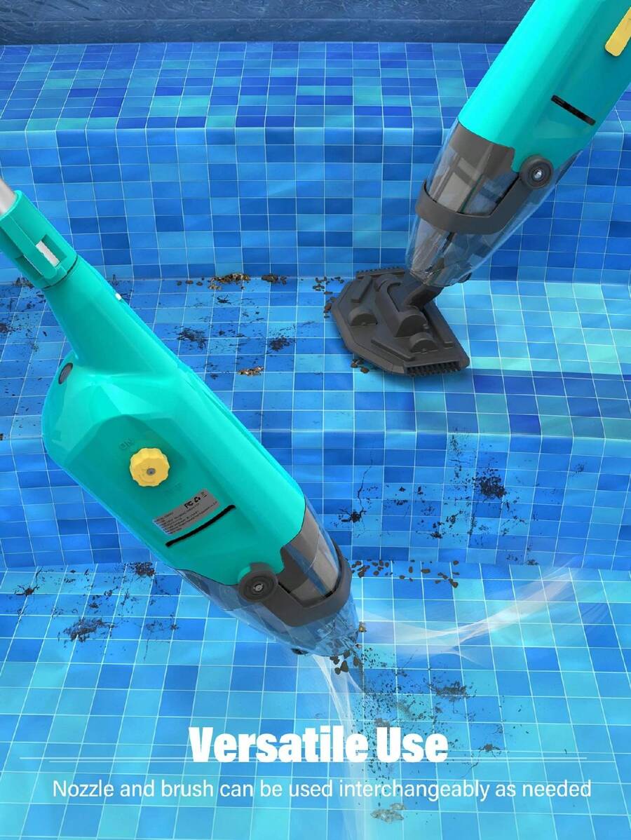 Efurden Handheld Pool Vacuum, Rechargeable Cordless Pool Cleaner With