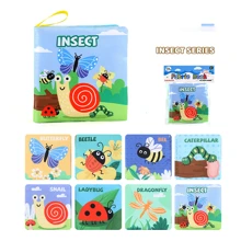 9 Stile von Stoffbüchern für Kleinkinder und Kleinkinder, Frühpädagogische Spielzeuge, Meerestiere, Palm Bücher, die nicht zerrissen werden können, mehrere kognitive Baby-Stoffbücher