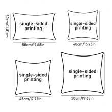 (Custom Photo) 1pc Personalized Single-Sided Printed Throw Pillowcase With Custom Photo, Pictures, Pillows, Private Photos, Printing, Customized, Real Person Homemade Soft Custom, Unique, Personalized Ideal Gifts For Him Her, Boyfriend, Girlfriend, Dad, Mom, Family, Friends, Pets For Anniversaries, For Valentine's Day, For Mother's Day, For Birthdays - Multicolor - View 3