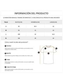 Playeras Mujer Cuello Redondo Manga Corta Moda Casual Cita Súper Calidad Elástico - Blanco - Ver 6