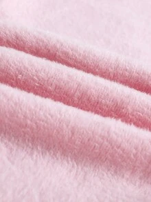 2pcs Young Girl Solid Color Warm Lined Thermal Underwear