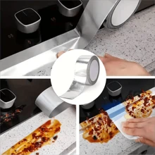 1pc Thick Aluminum Foil Tape, Heat-Resistant, Waterproof, Self-Adhesive Kitchen Sink, Range Hood & Water Pipe Anti-Leak Seal Tape, Tile Gap Sealing Tape
