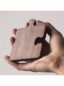 1 Tấm Lót Ly Quả óc chó màu đen cổ điển, Cốc gỗ sáng tạo cho đồ uống, bia, cà phê - Bảo vệ bàn và trang trí nhà bếp tại nhà - màu óc chó đen - Xem 5