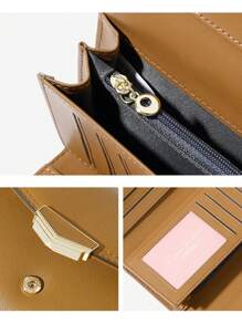 High-End Multi-Card Slots Women Minimalist Portable Card Holder Clutch Bag PU Leather Small Wallets Gifts For Women Wallet Purse Wallet Long Wallet