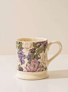 This 380 - Ml Floral - Themed Mug Is A Wonderful Addition To Any Space. Choose From Five Unique Patterns: The Delicate White Chrysanthemum, The Noble Peony, The Romantic Rose, The Pure Lily Back To School - Same Style - View 11