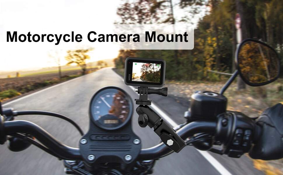 ClipOn Camera Mount, First View Shooting AntiShake Handlebar Clamp