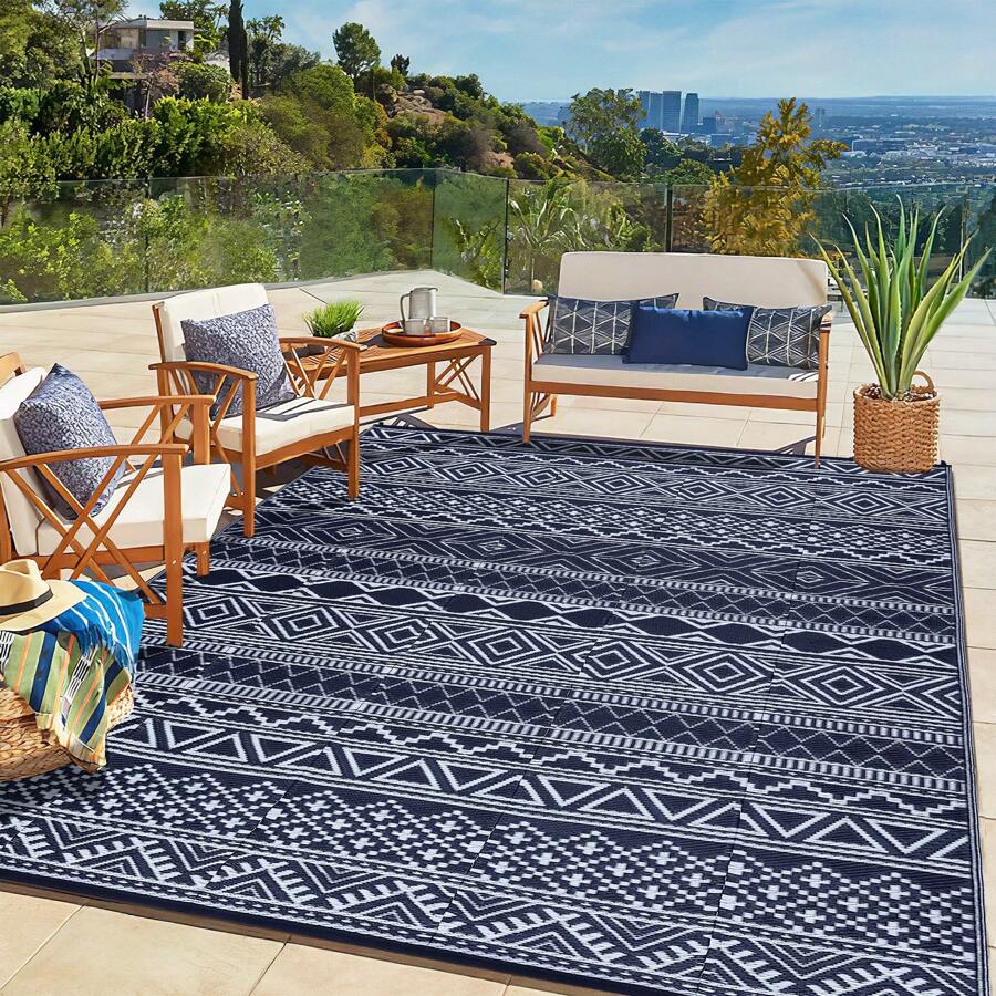 Outdoor Rugs Bohemian Rugs Plastic RV Rugs Camping Rugs Waterproof ...