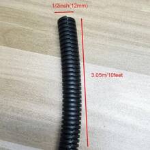 Split Wire Loom Tubing Electrical Wire Conduit, Cord Protectors From Pets No Chew, Puppy Cat Proof Cable Cord Covers, 1/4 Inch 1/2 Inch Flexible Tubing Wire Cover For Automotive Computer USB Cable Power Cord Audio Video Cable Cable Protector, Charger Protector - Black - View 15