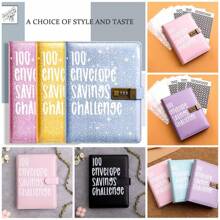 100 Envelopes Saving Challenge Binder, Money Saving Challenge Budget Binder With 100 Cash Envelopes, Savings Challenges Book With Lock, Easy And Fun Way To Save 5050 Dollars - Multicolor - View 5