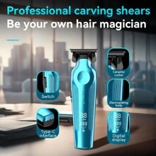 Kemei KEMEI Km-264 Salon Oplaadbare Trimmer Clipper Hoge Snelheid Motor Kapper Haar Trimmer Clipper