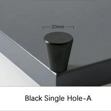 1 pezzo Maniglia per porte di armadi in lega di alluminio / Tiratore per cassetti di guardaroba, stile nordico moderno e semplice, dorato/nero