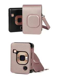 Protective Case Compatible With Instant Mini Liplay Hybrid Instant Camera And Printer, Soft PU Leather Bag With Removable/Adjustable Shoulder Strap Travel Digital Camera School College Back To School Camera Case Camera Bag Cannon Dorm Power Bank