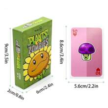 PLANTS VS ZOMBIES Plants Vs Poker Cards - Deck Of Playing Cards - Fun Card Games For Adults - Plants Vs Themed Poker Set,Playing Card Deck,Korean Game,Go Fish Card Game