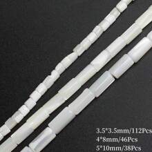 Natural Shell Beads Tube Rice Shape Heart Mother Of Pearl Shell Loose Beads For Jewelry Making Bracelet DIY Accessories - Shell Beads - View 11