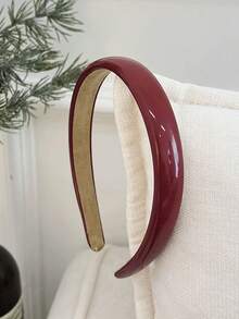 1 Pieza Diadema color vino tinto, accesorio de pelo vintage elegante para un aspecto sencillo y sofisticado Tiaras, para volver a la escuela - Multicolor - Ver 7