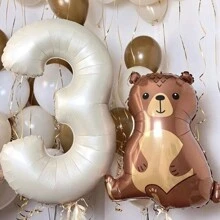 40-Inch Digital Balloon Birthday Anniversary Party Decoration Aluminum Foil Balloon For Birthday Party Decoration,Christmas - Cream - View 4