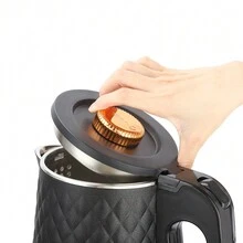 Một ấm đun nước điện 220-240V EU, dung tích lớn 2L, đun sôi nhanh, ấm trà mini thời trang cho gia đình, ký túc xá, pha trà và cà phê - Phích cắm loại EU E (220-240V) - Xem 11