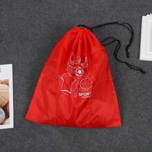 Borsa portabiti con chiusura a cordoncino, grande capacità, a prova di umidità, organizer da viaggio, con vibes boho - multicolore - Visualizzare 5