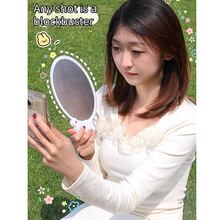 1pc Cartoon Reflective Foldable Fan, Portable Mini Fan For Selfies And On-The-Go, Cute And Convenient For Summer - Multicolor - View 6