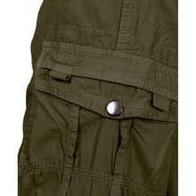 2-Pack Men's Distressed Cotton Cargo Belted Shorts - 深卡其色和橄欖色 - 查看 9